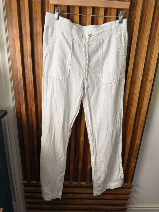 Athleta Pants - Athleta Cabo 100% line Wide Leg Pants in White. 10